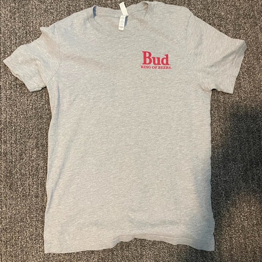 Grey and red Budweiser tee large men’s